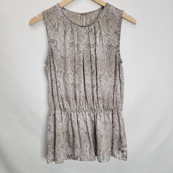 VIOLET & Claire Women's Lilac Grey Snake Print Sleeveless Top - Picture 3 of 11